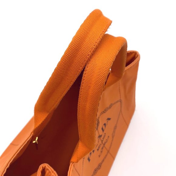 Prada Canapa MM - Orange - Picture 9 of 16